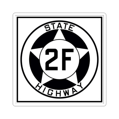 Texas 2F 1935 (Texas) (Road Sign) STICKER Vinyl Kiss-Cut Decal 6 Inch White - The Sticker Space