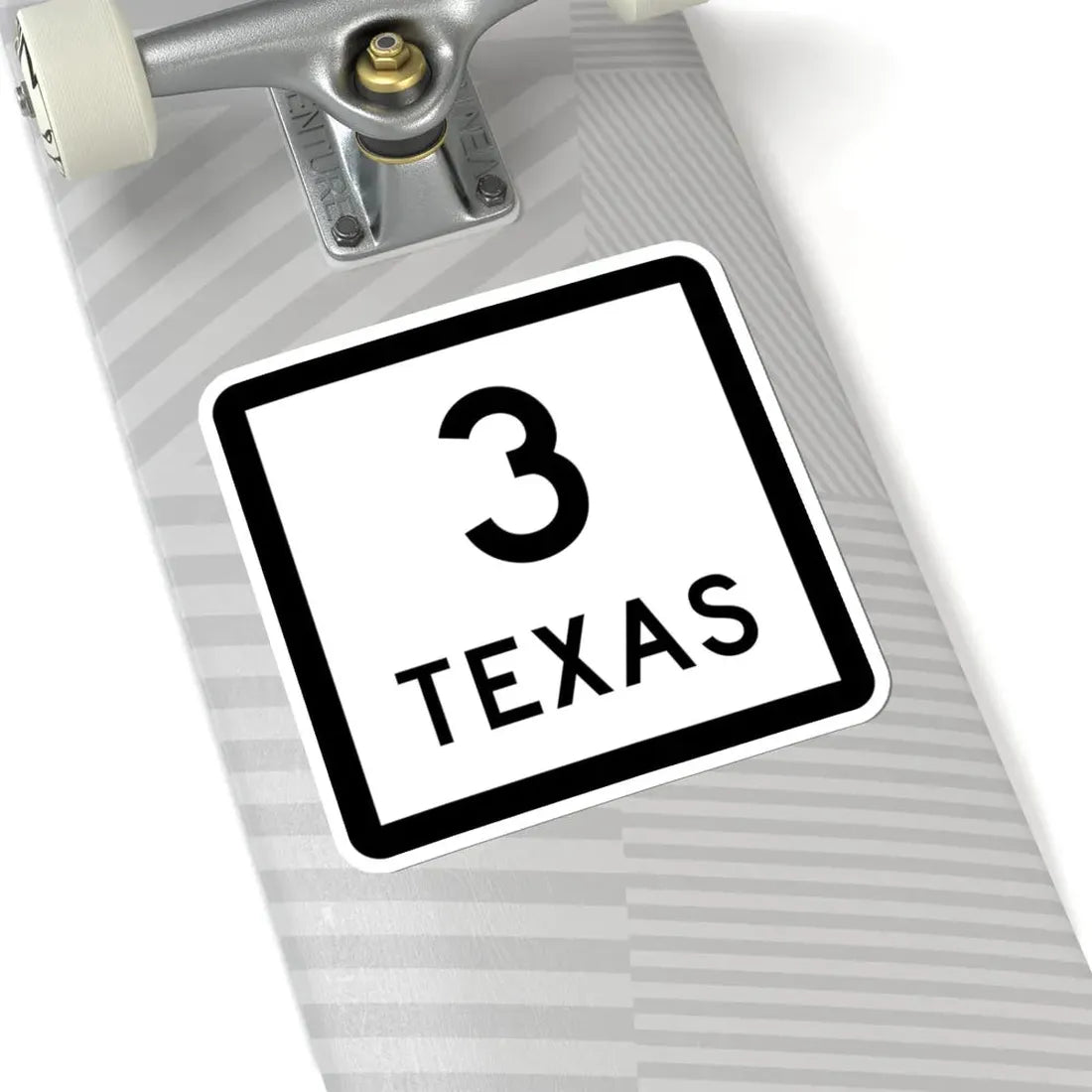 Texas 3 (Texas) (Road Sign) STICKER Vinyl Kiss-Cut Decal - The Sticker Space