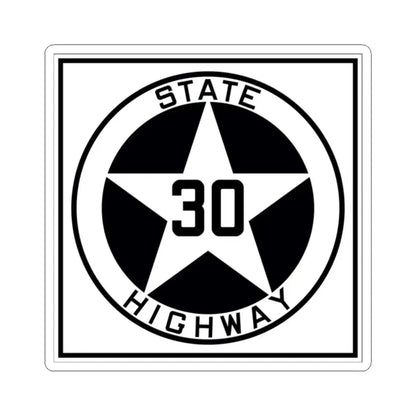 Texas 30 1917 (Texas) (Road Sign) STICKER Vinyl Kiss-Cut Decal 2 Inch White - The Sticker Space