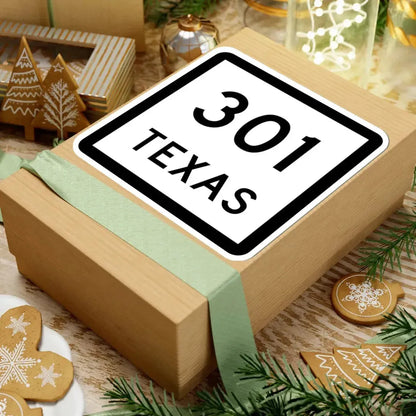 Texas 301 (Texas) (Road Sign) STICKER Vinyl Kiss-Cut Decal - The Sticker Space