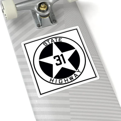 Texas 31 1917 (Texas) (Road Sign) STICKER Vinyl Kiss-Cut Decal - The Sticker Space