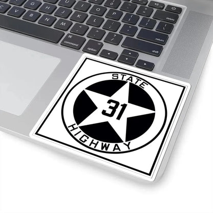 Texas 31 1917 (Texas) (Road Sign) STICKER Vinyl Kiss-Cut Decal - The Sticker Space