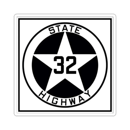 Texas 32 1917 (Texas) (Road Sign) STICKER Vinyl Kiss-Cut Decal 2 Inch White - The Sticker Space