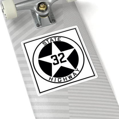 Texas 32 1917 (Texas) (Road Sign) STICKER Vinyl Kiss-Cut Decal - The Sticker Space