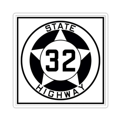 Texas 32 1935 (Texas) (Road Sign) STICKER Vinyl Kiss-Cut Decal 2 Inch White - The Sticker Space