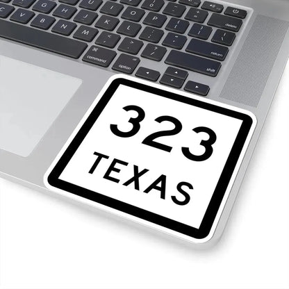 Texas 323 (Texas) (Road Sign) STICKER Vinyl Kiss-Cut Decal - The Sticker Space