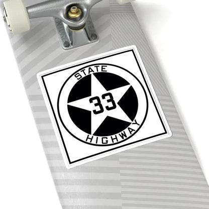 Texas 33 1917 (Texas) (Road Sign) STICKER Vinyl Kiss-Cut Decal - The Sticker Space