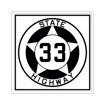Texas 33 1935 (Texas) (Road Sign) STICKER Vinyl Kiss-Cut Decal 2 Inch White - The Sticker Space