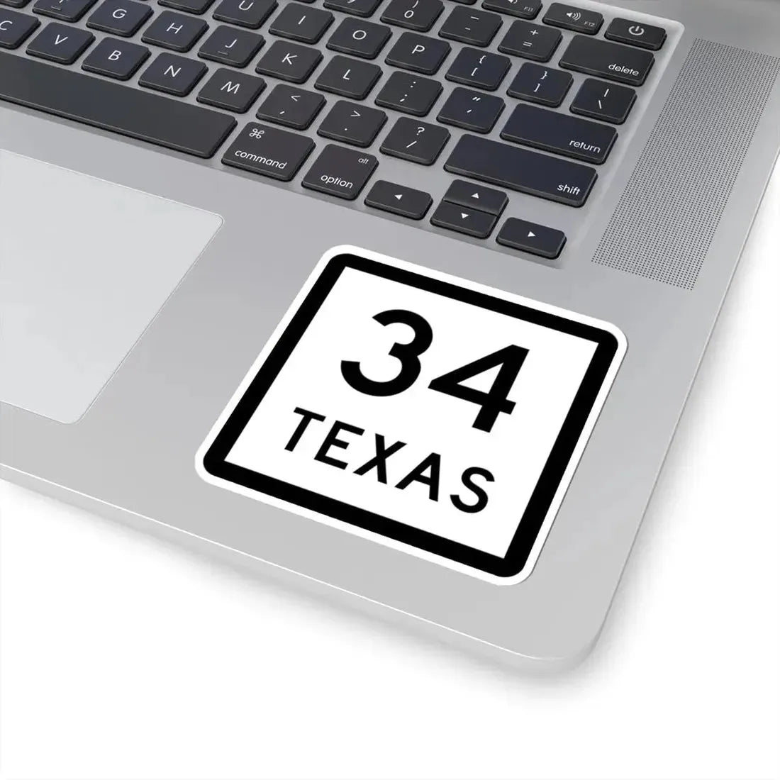 Texas 34 (Texas) (Road Sign) STICKER Vinyl Kiss-Cut Decal - The Sticker Space