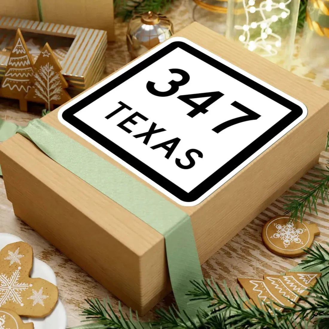 Texas 347 (Texas) (Road Sign) STICKER Vinyl Kiss-Cut Decal - The Sticker Space