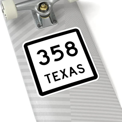Texas 358 (Texas) (Road Sign) STICKER Vinyl Kiss-Cut Decal - The Sticker Space