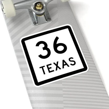 Texas 36 (Texas) (Road Sign) STICKER Vinyl Kiss-Cut Decal - The Sticker Space