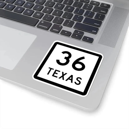 Texas 36 (Texas) (Road Sign) STICKER Vinyl Kiss-Cut Decal - The Sticker Space