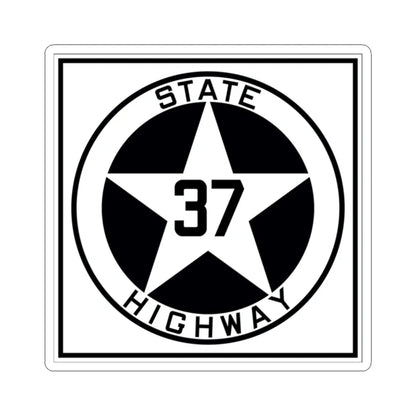 Texas 37 1917 (Texas) (Road Sign) STICKER Vinyl Kiss-Cut Decal 2 Inch White - The Sticker Space