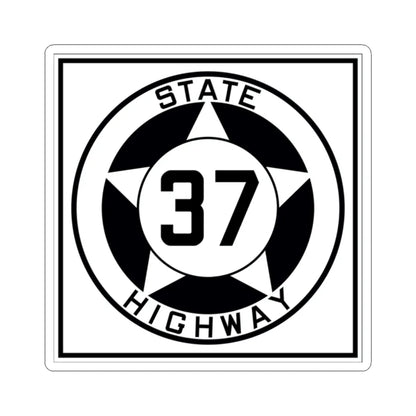 Texas 37 1935 (Texas) (Road Sign) STICKER Vinyl Kiss-Cut Decal 2 Inch White - The Sticker Space