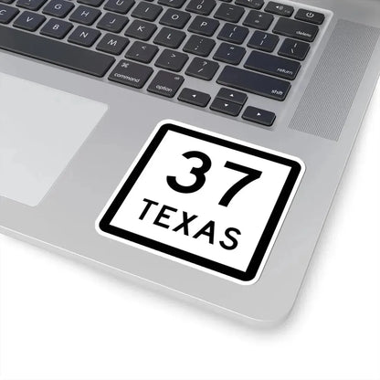 Texas 37 (Texas) (Road Sign) STICKER Vinyl Kiss-Cut Decal - The Sticker Space