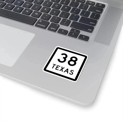 Texas 38 (Texas) (Road Sign) STICKER Vinyl Kiss-Cut Decal - The Sticker Space