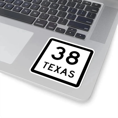 Texas 38 (Texas) (Road Sign) STICKER Vinyl Kiss-Cut Decal - The Sticker Space