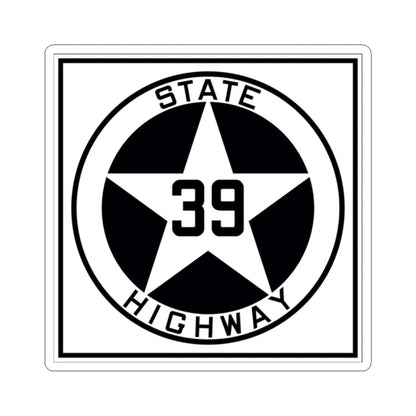 Texas 39 1917 (Texas) (Road Sign) STICKER Vinyl Kiss-Cut Decal 2 Inch White - The Sticker Space
