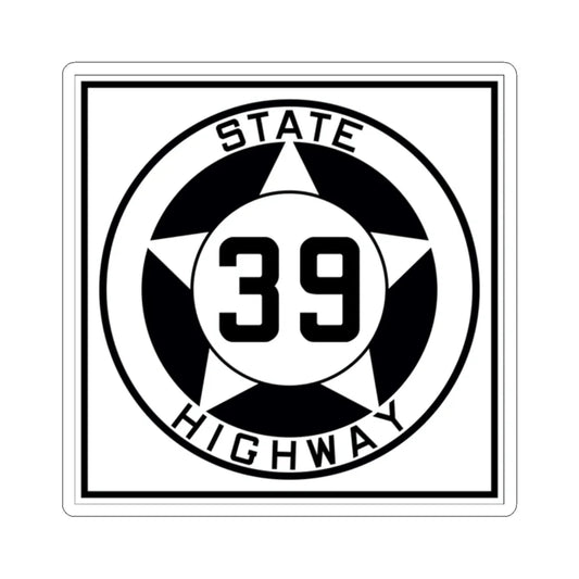Texas 39 1935 (Texas) (Road Sign) STICKER Vinyl Kiss-Cut Decal 2 Inch White - The Sticker Space