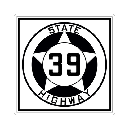 Texas 39 1935 (Texas) (Road Sign) STICKER Vinyl Kiss-Cut Decal 3 Inch White - The Sticker Space