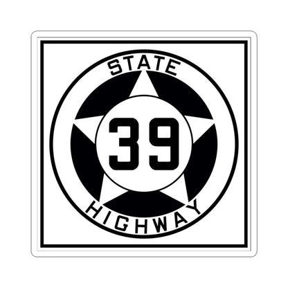 Texas 39 1935 (Texas) (Road Sign) STICKER Vinyl Kiss-Cut Decal 4 Inch White - The Sticker Space