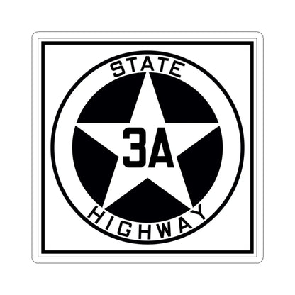 Texas 3A 1917 (Texas) (Road Sign) STICKER Vinyl Kiss-Cut Decal 3 Inch White - The Sticker Space