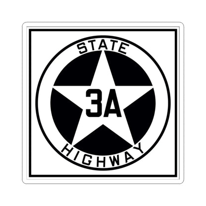 Texas 3A 1917 (Texas) (Road Sign) STICKER Vinyl Kiss-Cut Decal 4 Inch White - The Sticker Space