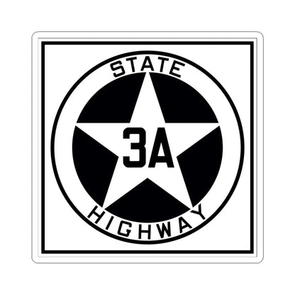 Texas 3A 1917 (Texas) (Road Sign) STICKER Vinyl Kiss-Cut Decal 6 Inch White - The Sticker Space