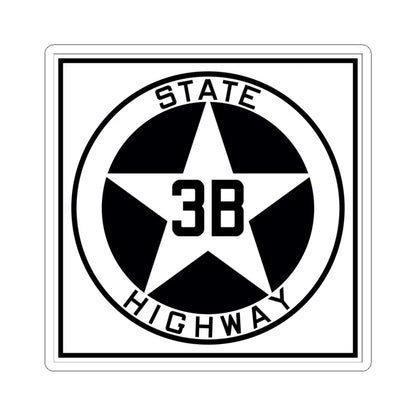 Texas 3B 1917 (Texas) (Road Sign) STICKER Vinyl Kiss-Cut Decal 6 Inch White - The Sticker Space