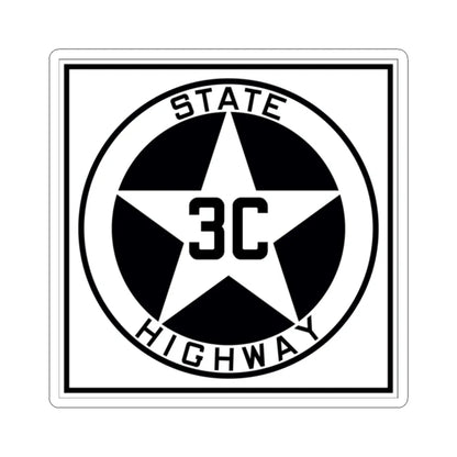 Texas 3C 1917 (Texas) (Road Sign) STICKER Vinyl Kiss-Cut Decal 2 Inch White - The Sticker Space