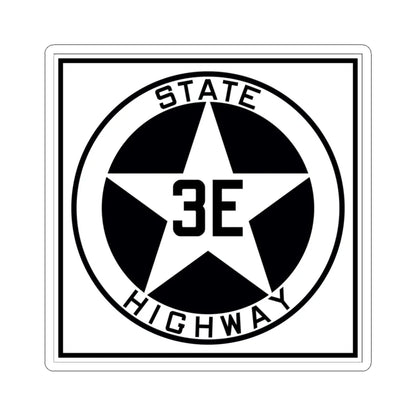 Texas 3E 1917 (Texas) (Road Sign) STICKER Vinyl Kiss-Cut Decal 3 Inch White - The Sticker Space