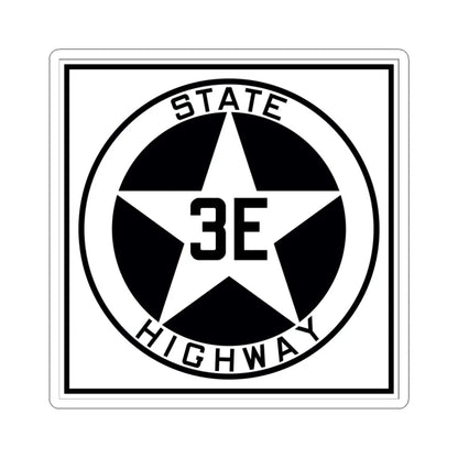 Texas 3E 1917 (Texas) (Road Sign) STICKER Vinyl Kiss-Cut Decal 4 Inch White - The Sticker Space