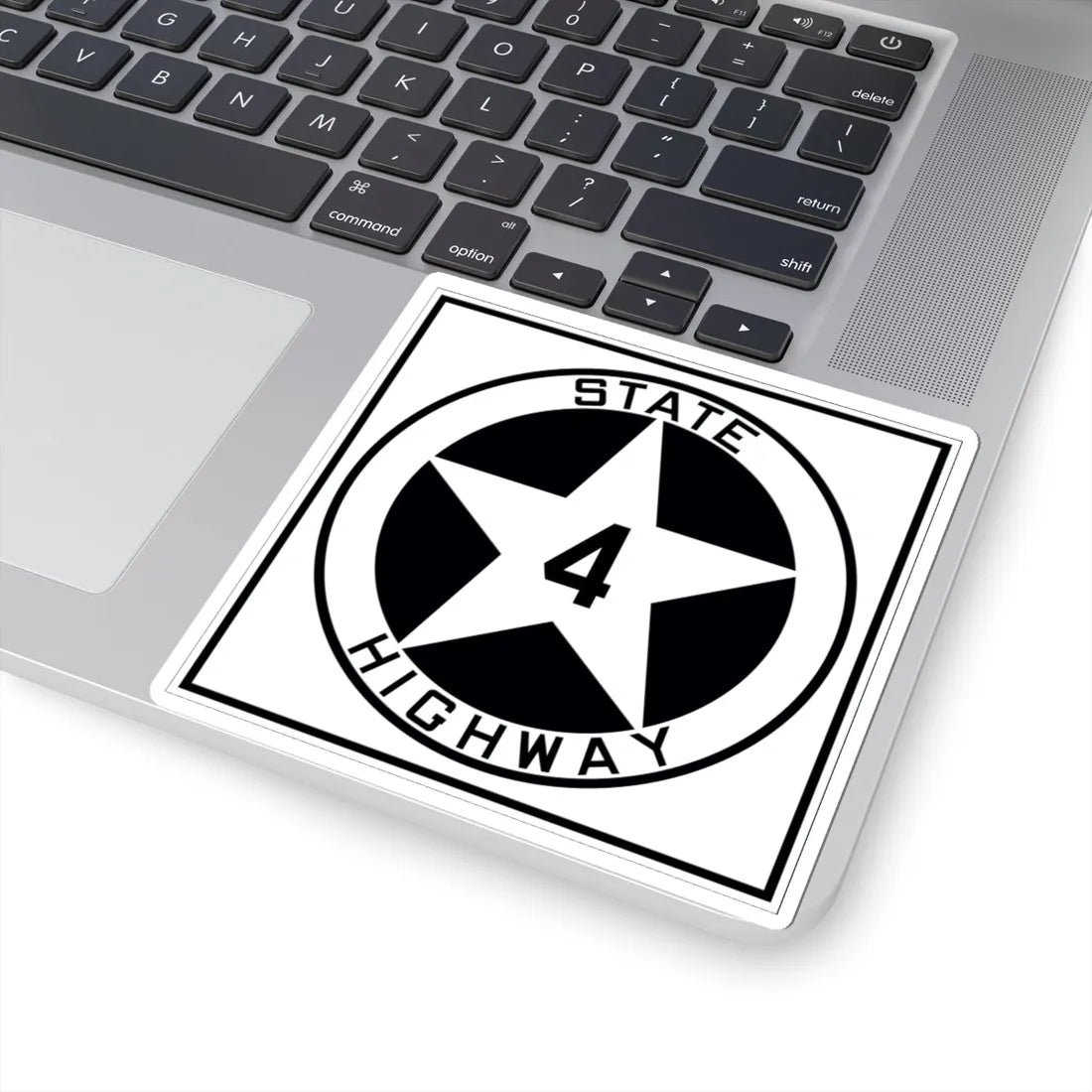 Texas 4 1917 (Texas) (Road Sign) STICKER Vinyl Kiss-Cut Decal - The Sticker Space