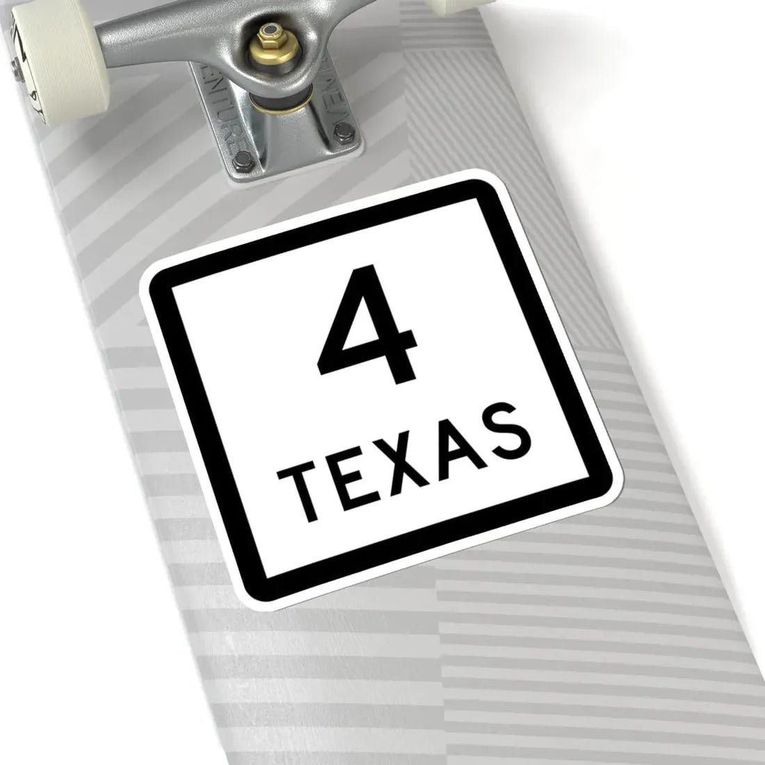 Texas 4 (Texas) (Road Sign) STICKER Vinyl Kiss-Cut Decal - The Sticker Space