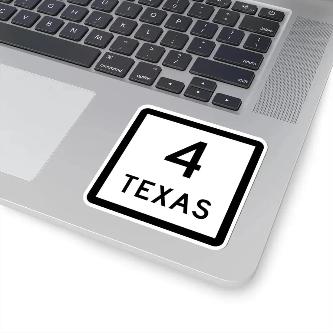 Texas 4 (Texas) (Road Sign) STICKER Vinyl Kiss-Cut Decal - The Sticker Space