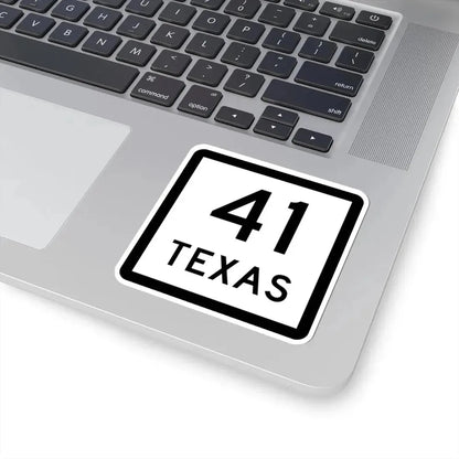 Texas 41 (Texas) (Road Sign) STICKER Vinyl Kiss-Cut Decal - The Sticker Space