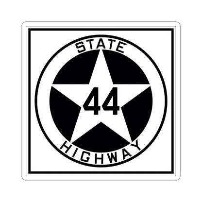 Texas 44 1917 (Texas) (Road Sign) STICKER Vinyl Kiss-Cut Decal 3 Inch White - The Sticker Space