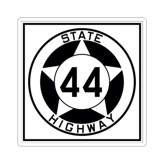 Texas 44 1935 (Texas) (Road Sign) STICKER Vinyl Kiss-Cut Decal 2 Inch White - The Sticker Space