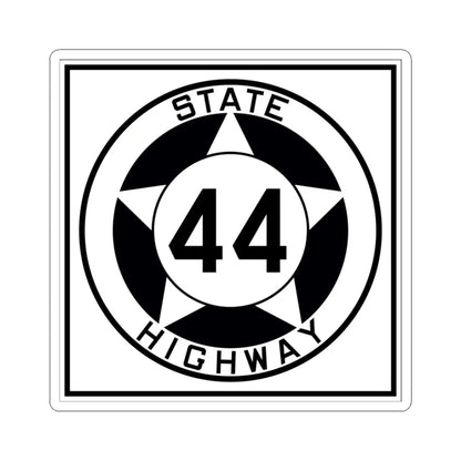 Texas 44 1935 (Texas) (Road Sign) STICKER Vinyl Kiss-Cut Decal 3 Inch White - The Sticker Space