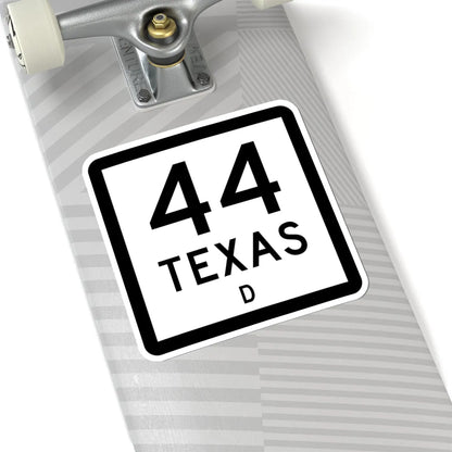 Texas 44-D (Texas) (Road Sign) STICKER Vinyl Kiss-Cut Decal - The Sticker Space