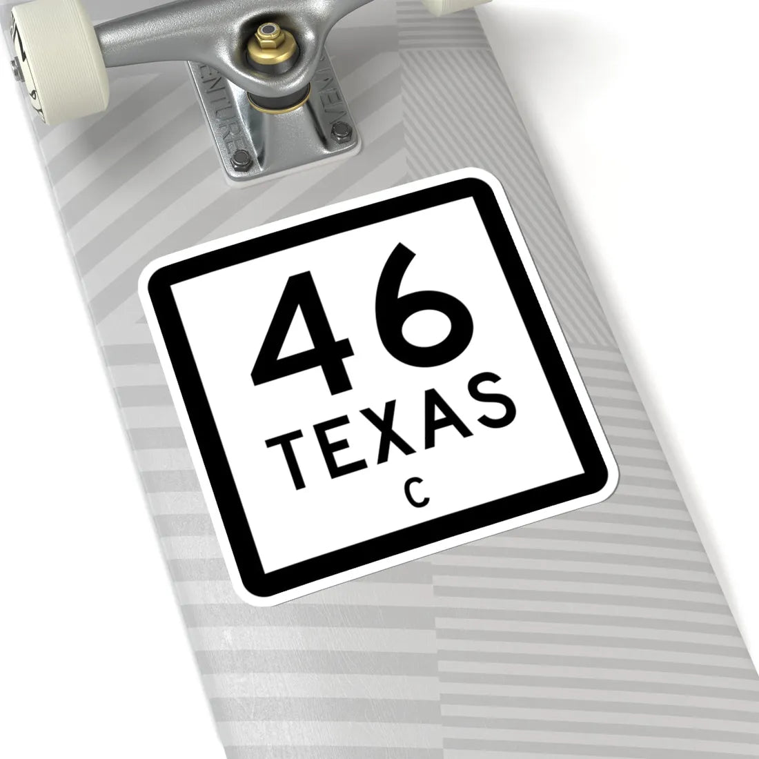 Texas 46-C (Texas) (Road Sign) STICKER Vinyl Kiss-Cut Decal - The Sticker Space