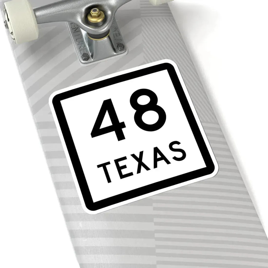 Texas 48 (Texas) (Road Sign) STICKER Vinyl Kiss-Cut Decal - The Sticker Space