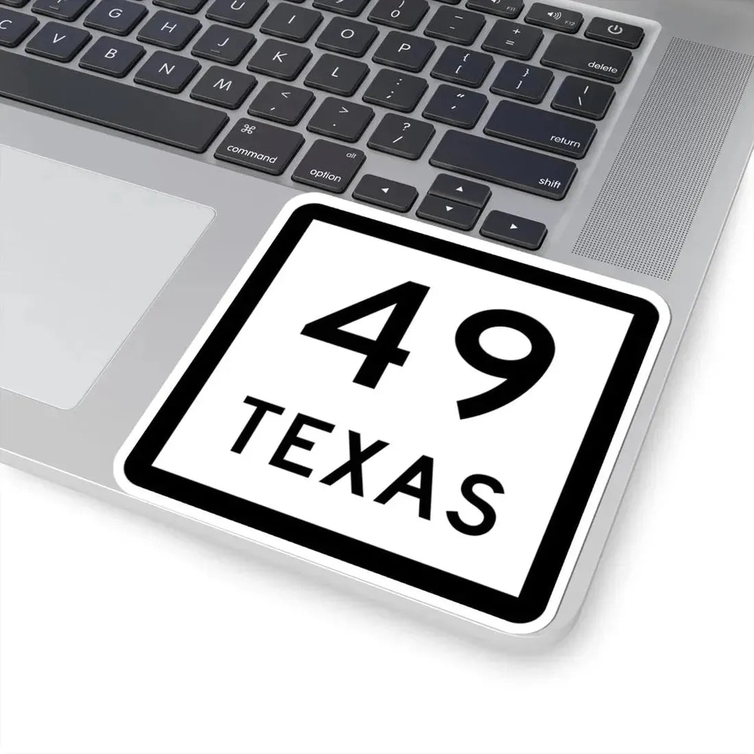 Texas 49 (Texas) (Road Sign) STICKER Vinyl Kiss-Cut Decal - The Sticker Space