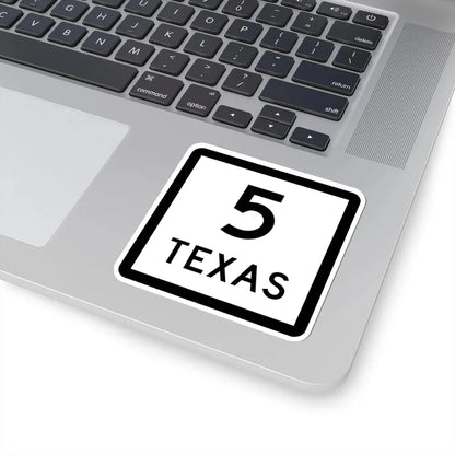 Texas 5 (Texas) (Road Sign) STICKER Vinyl Kiss-Cut Decal - The Sticker Space