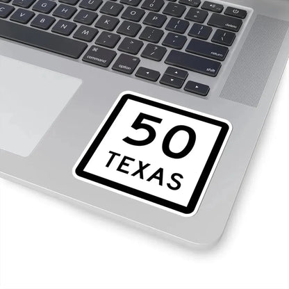 Texas 50 (Texas) (Road Sign) STICKER Vinyl Kiss-Cut Decal - The Sticker Space