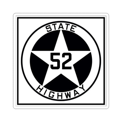 Texas 52 1917 (Texas) (Road Sign) STICKER Vinyl Kiss-Cut Decal 2 Inch White - The Sticker Space