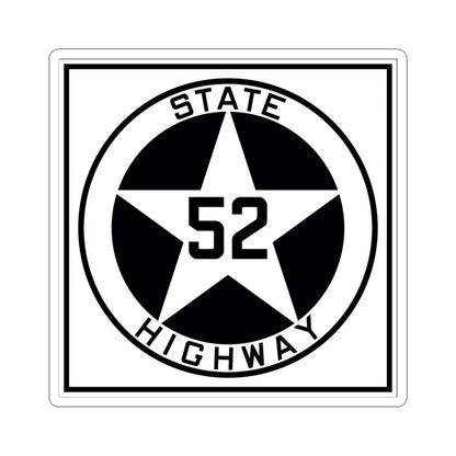 Texas 52 1917 (Texas) (Road Sign) STICKER Vinyl Kiss-Cut Decal 6 Inch White - The Sticker Space