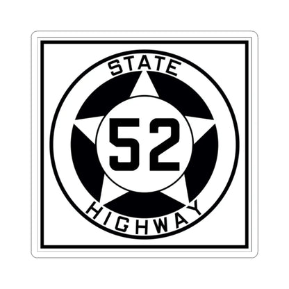 Texas 52 1935 (Texas) (Road Sign) STICKER Vinyl Kiss-Cut Decal 2 Inch White - The Sticker Space