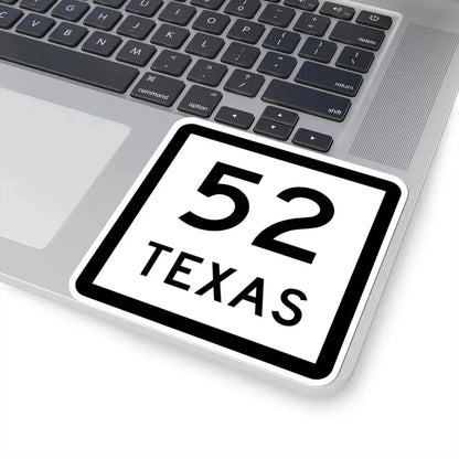 Texas 52 (Texas) (Road Sign) STICKER Vinyl Kiss-Cut Decal - The Sticker Space